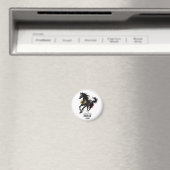 Chinesisches Neujahr 2026 Pferd Kunst Magnet (In Situ (Geschirrspüler))
