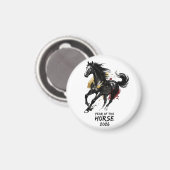 Chinesisches Neujahr 2026 Pferd Kunst Magnet (Vorderseite/Rückseite)