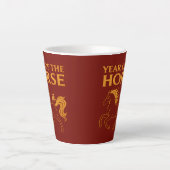 Chinesisches Neujahr 2026 Pferd Milchtasse (Vorderseite)