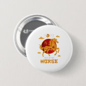 Chinesisches Neujahr 2026 - Pferdejahr Button (Vorne & Hinten)