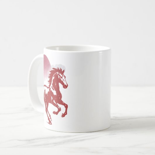 Chinesisches Neujahr 2026 - Pferdejahr Kaffeetasse (Vorderseite Links)