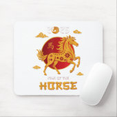 Chinesisches Neujahr 2026 - Pferdejahr Mousepad (Mit Mouse)