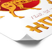 Chinesisches Neujahr 2026 - Pferdejahr Poster (Ecke)