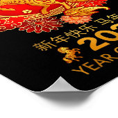 Chinesisches Neujahr 2026  Poster (Ecke)