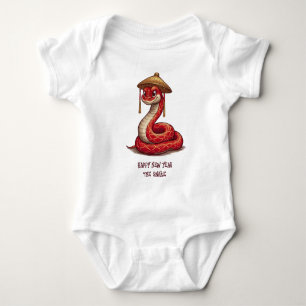 Chinesisches Neujahr, Baby-Shirt, Schlange Baby Strampler