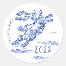 Chinesisches Neujahr - Blaues Kaninchen 2023