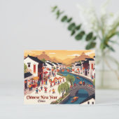 Chinesisches Neujahr, China Postkarte (Stehend Vorderseite)