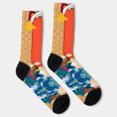 Chinesisches Neujahr der Drachensocken 2024 Socken (Rechts)