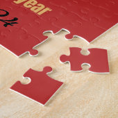 Chinesisches Neujahr der Dragon Typografie Stilvol Puzzle (Seite)