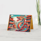 Chinesisches Neujahr der GC3-Karte für den Drachen Karte (Rückseite)