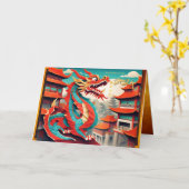 Chinesisches Neujahr der GC3-Karte für den Drachen Karte (Gelbe Blume)