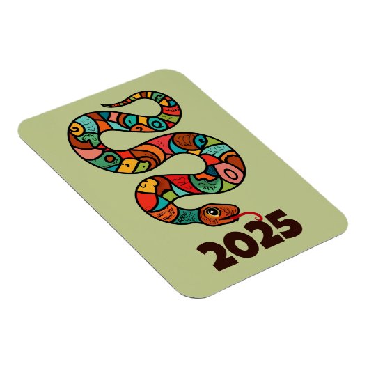 Chinesisches Neujahr der Holzschlange 2025 Magnet (Rechte Seite)