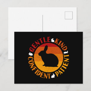 Chinesisches Neujahr der Kanincheneigenschaften Postkarte