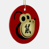 Chinesisches Neujahr der MetallRat 2020 Keramik Ornament (Rechts)