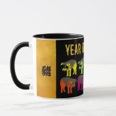 Chinesisches Neujahr der Pop Gold Combo-Tasse Tasse (Links)