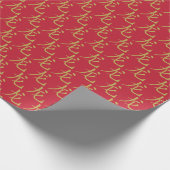 Chinesisches Neujahr der Rabbit Symbol Wrapping Pa Geschenkpapier (Ecke)