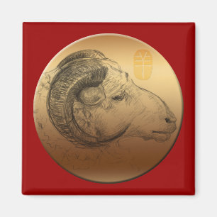 Chinesisches Neujahr der Schafe 2015 Magnet
