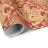 Chinesisches Neujahr der Schlange 2025 Geschenkpapier (Rolleneckpunkt)