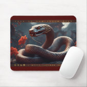Chinesisches Neujahr der Schlange 2025 Holz MP1 Mousepad (Mit Mouse)