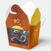Chinesisches Neujahr der Schlange 2025 - Holzkohle Geschenkschachtel (Geöffnet)