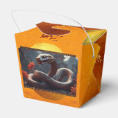 Chinesisches Neujahr der Schlange 2025 - Holzkohle Geschenkschachtel (Rückseite)