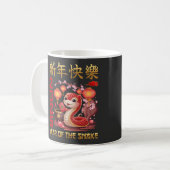 Chinesisches Neujahr der Schlange 2025 Kaffeetasse (Vorderseite Links)