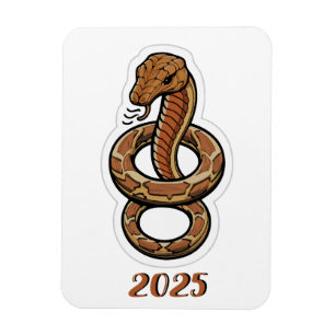 Chinesisches Neujahr der Schlange 2025 Magnet