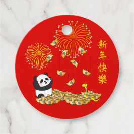 Chinesisches Neujahr der Schlange 2025 Panda Geschenkanhänger