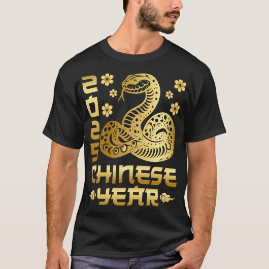 Chinesisches Neujahr der Schlange 2025 T-Shirt (Vorderseite)