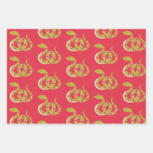 Chinesisches Neujahr der Schlange Geschenkpapier Set (Vorderseite 3)