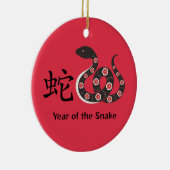 Chinesisches Neujahr der Schlange Keramik Ornament (Rechts)