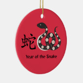 Chinesisches Neujahr der Schlange Keramik Ornament (Rechts)