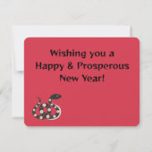 Chinesisches Neujahr der Schlange Mitteilungskarte (Rückseite)