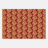 Chinesisches Neujahr der Schlange wählen Farbe B 3 Geschenkpapier Set (Vorderseite 3)