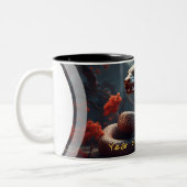 Chinesisches Neujahr der Schlange Zodiac Geburtsta Zweifarbige Tasse (Links)