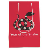 Chinesisches Neujahr der Schlangengeschenktasche Mittlere Geschenktüte (Rückseite)