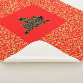 Chinesisches Neujahr der Schweineflieger-Silhouett Sherpadecke (3/4)