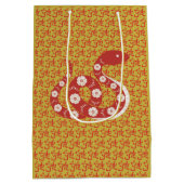 Chinesisches Neujahr der Snake Symbol Geschenktasc Mittlere Geschenktüte (Rückseite)