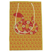 Chinesisches Neujahr der Snake Symbol Geschenktasc Mittlere Geschenktüte (Vorderseite)