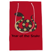 Chinesisches Neujahr der Snake Symbol Geschenktasc Mittlere Geschenktüte (Vorderseite)