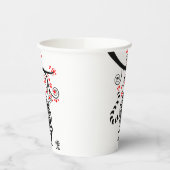 Chinesisches Neujahr der Tiger- und Rothalbblüten Pappbecher (Links)