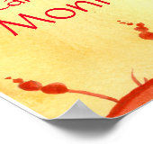 Chinesisches Neujahr des Affenroten Baumes Poster (Ecke)