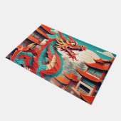 Chinesisches Neujahr des Drachen 2024 DM Fußmatte (Schrägansicht)