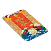 Chinesisches Neujahr des Drachen 2024 Fu-Ideogramm Magnet (Rechte Seite)