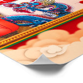 Chinesisches Neujahr des Drachen 2024 Lanterns 8X1 Poster (Ecke)