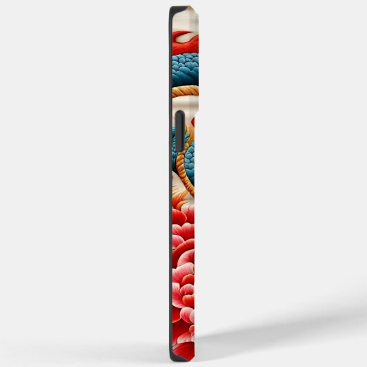 Chinesisches Neujahr des Drachen 2024 Stickerei Case-Mate iPhone Hülle (Rückseite / Rechts)