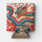 Chinesisches Neujahr des Drachen 2024 "Stickerei" Dosenkühler (Vorderseite)