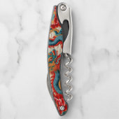 Chinesisches Neujahr des Drachen 2024 "Stickerei" Kellnermesser (Rückseite)