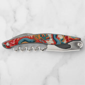 Chinesisches Neujahr des Drachen 2024 "Stickerei" Kellnermesser (Rückseite)