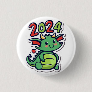 Chinesisches Neujahr des Drachen Button